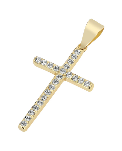schmales kreuz mit vollen zirkoniabesatz