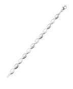 armband aus ovalen beweglichen Gliedern zum Teil mit Zirkonia steinen