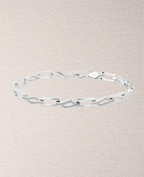 Armband aus rechteckigen beweglichen Gliedern zum Teil mit Zirkonia Steinen
