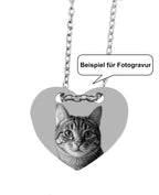 Beispiel für Fotogravur Katze
