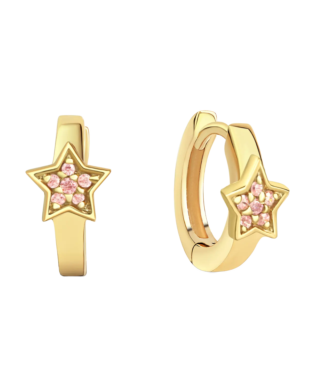 creole mit aufgesetzten stern mit rosa steinen