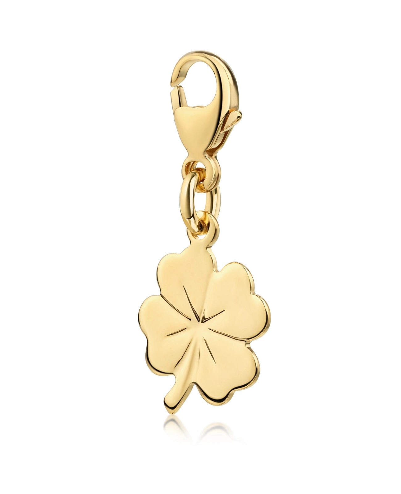 Kleeblatt Charm Anhänger mit Karabiner