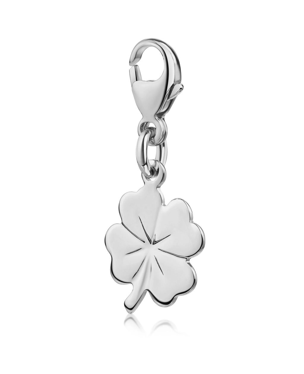 Kleeblatt Charm Anhänger mit Karabiner