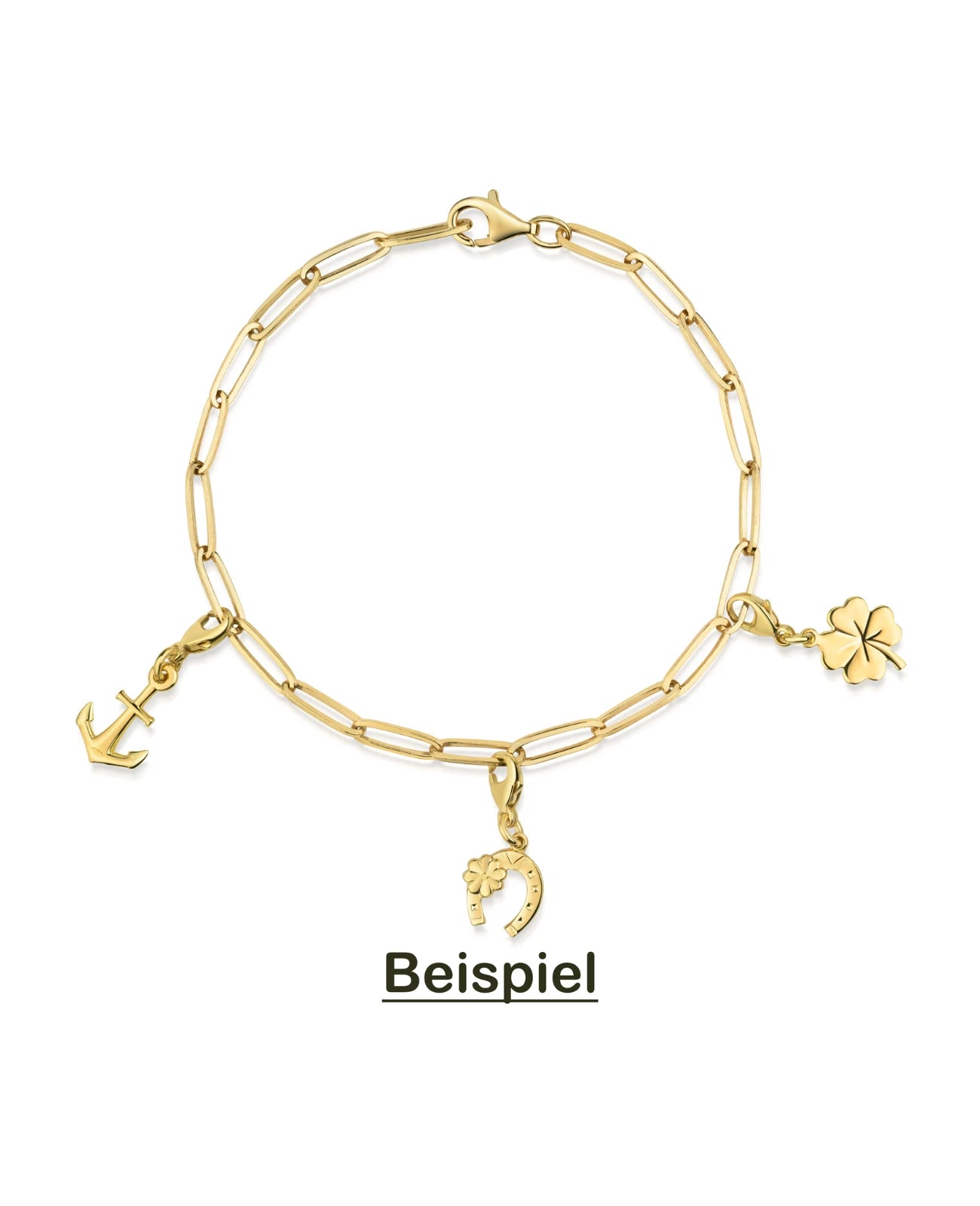 Schiffsanker Charm Anhänger mit Karabiner