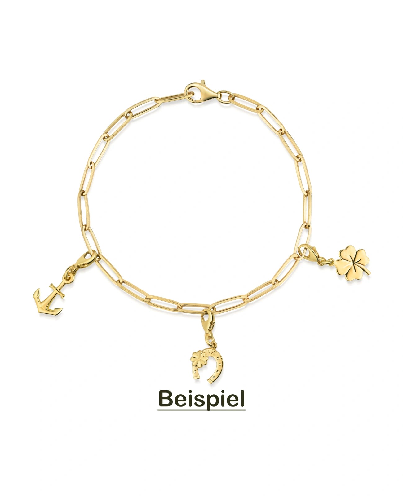 Anker Armband mit breiten Glieder zum einhängen von Charm Anhänger