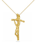 Ankerkette mit plastischen Kreuz Anhänger mit Jesus Figur