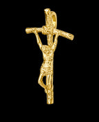 Ankerkette mit plastischen Kreuz Anhänger mit Jesus Figur