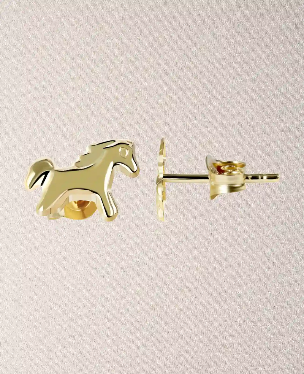 Pferd mit Schweif und Mähne