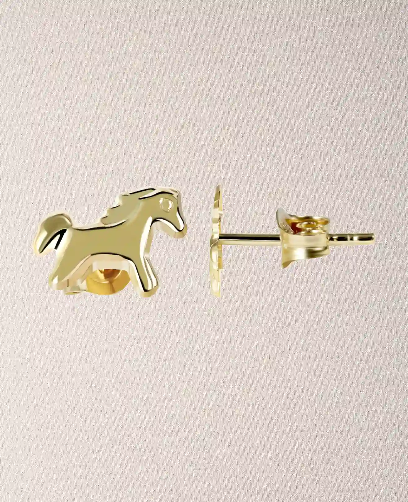 Pferd mit Schweif und Mähne