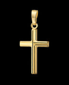 Ankerkette mit kantigen Kreuz Anhänger