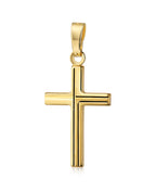 Ankerkette mit kantigen Kreuz Anhänger