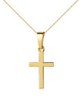 Ankerkette mit kantigen Kreuz Anhänger