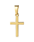 Ankerkette mit kantigen Kreuz Anhänger