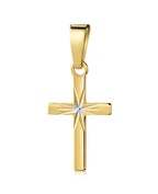 Ankerkette mit kantigen Kreuz Anhänger