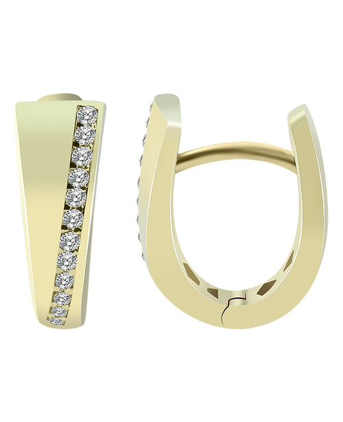 konisch verlaufende creol mit seitlich zirkoniabesatz