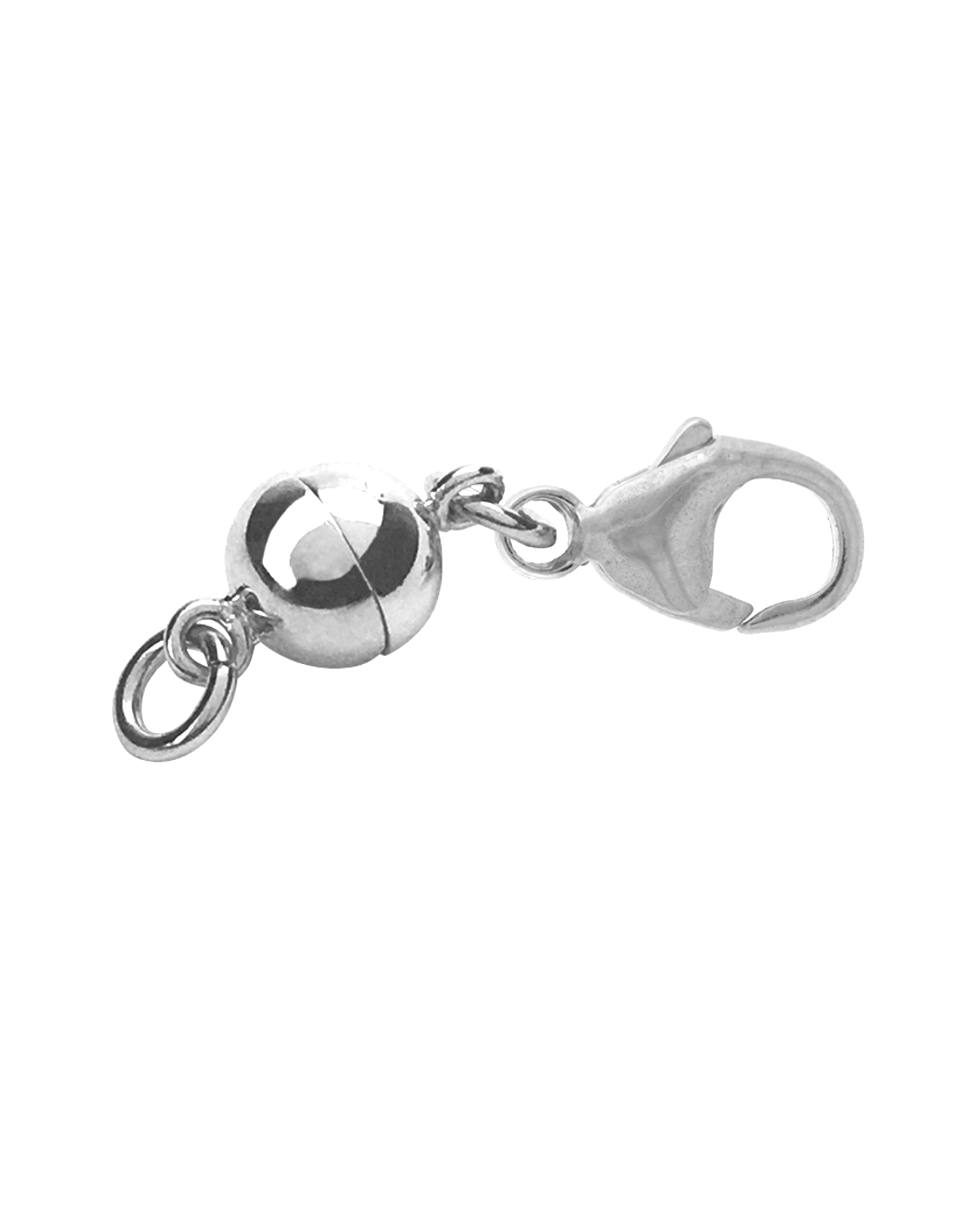 kugel magnet schliesse silber mit karabiner