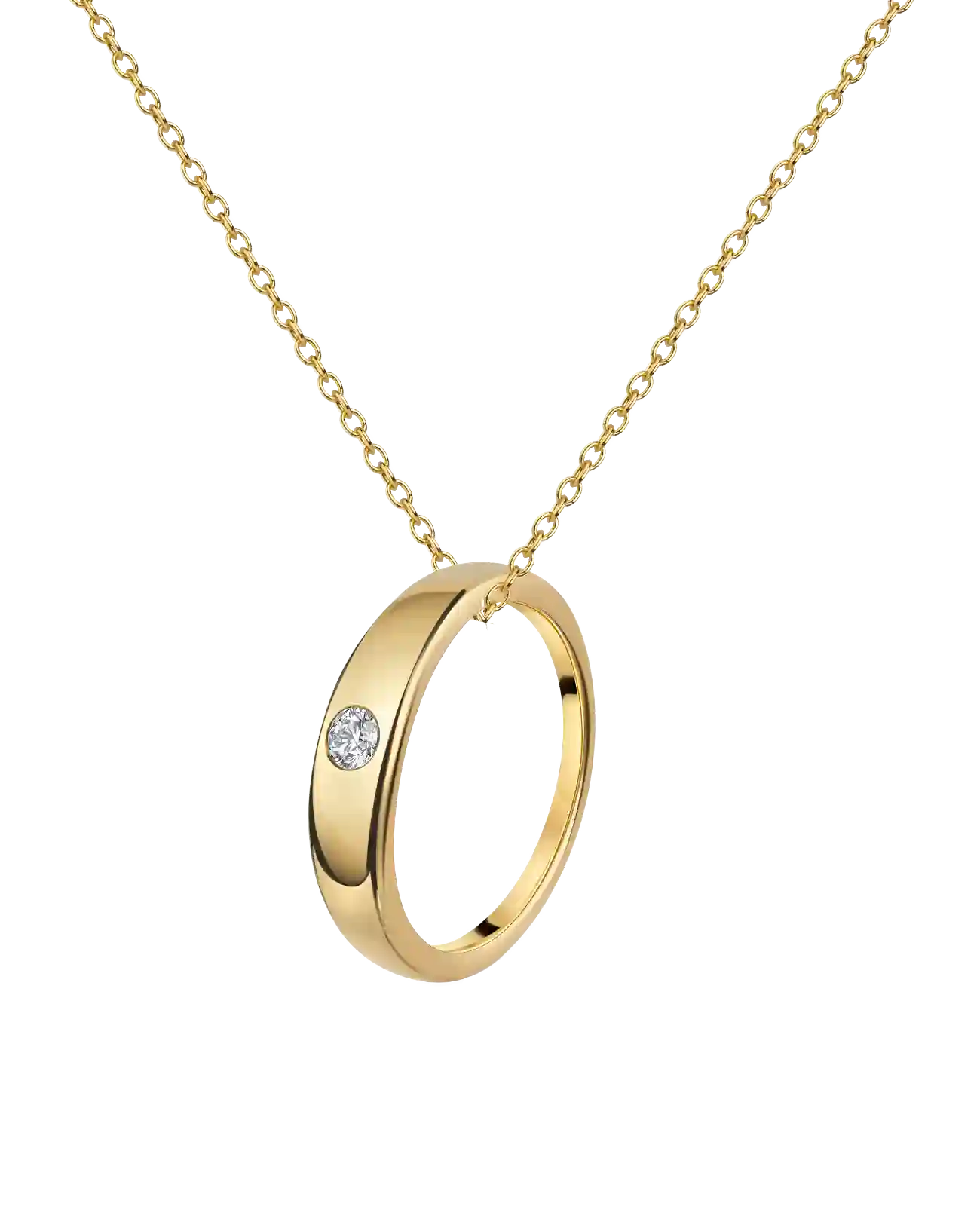 Ankerkette mit Taufring Anhänger