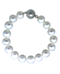 Süßwasserzuchtperlen armband mit kugel Magnetschließe