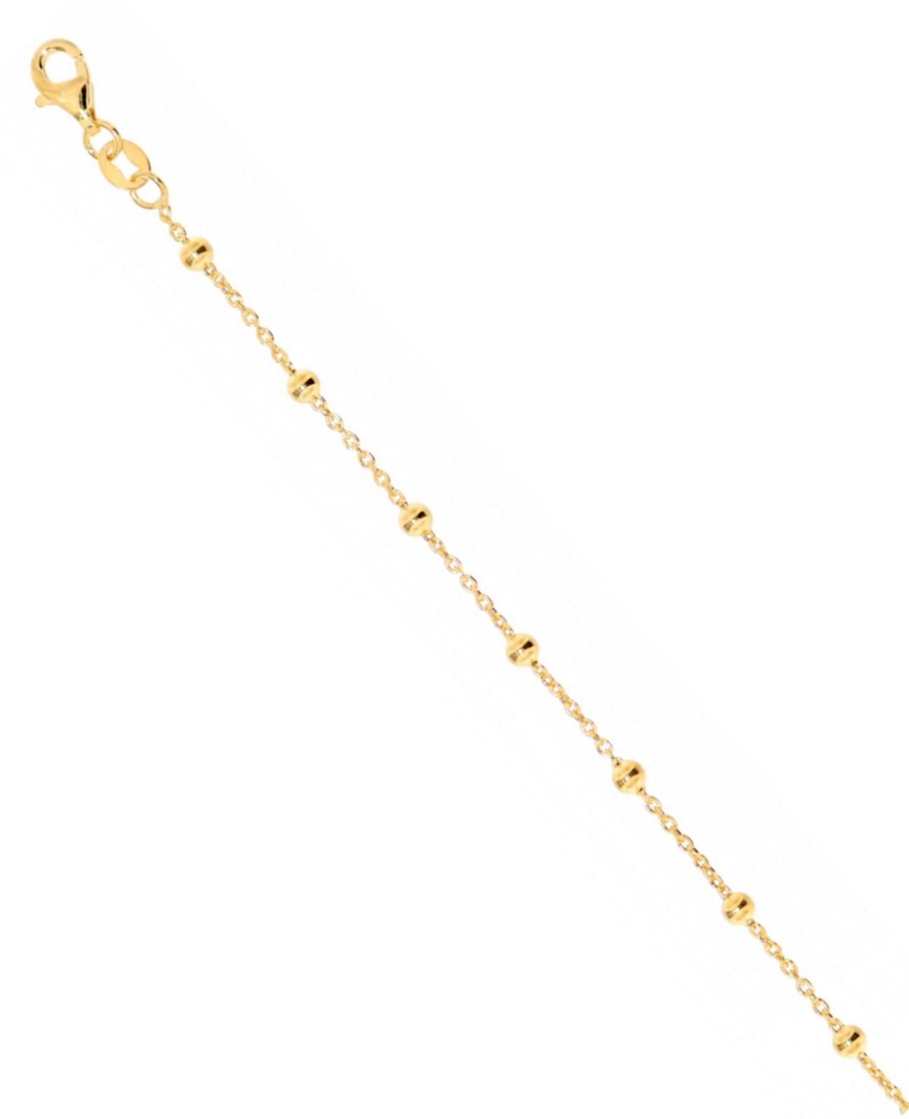 Ankerkette mit Kugeln dazwischen goldfarben