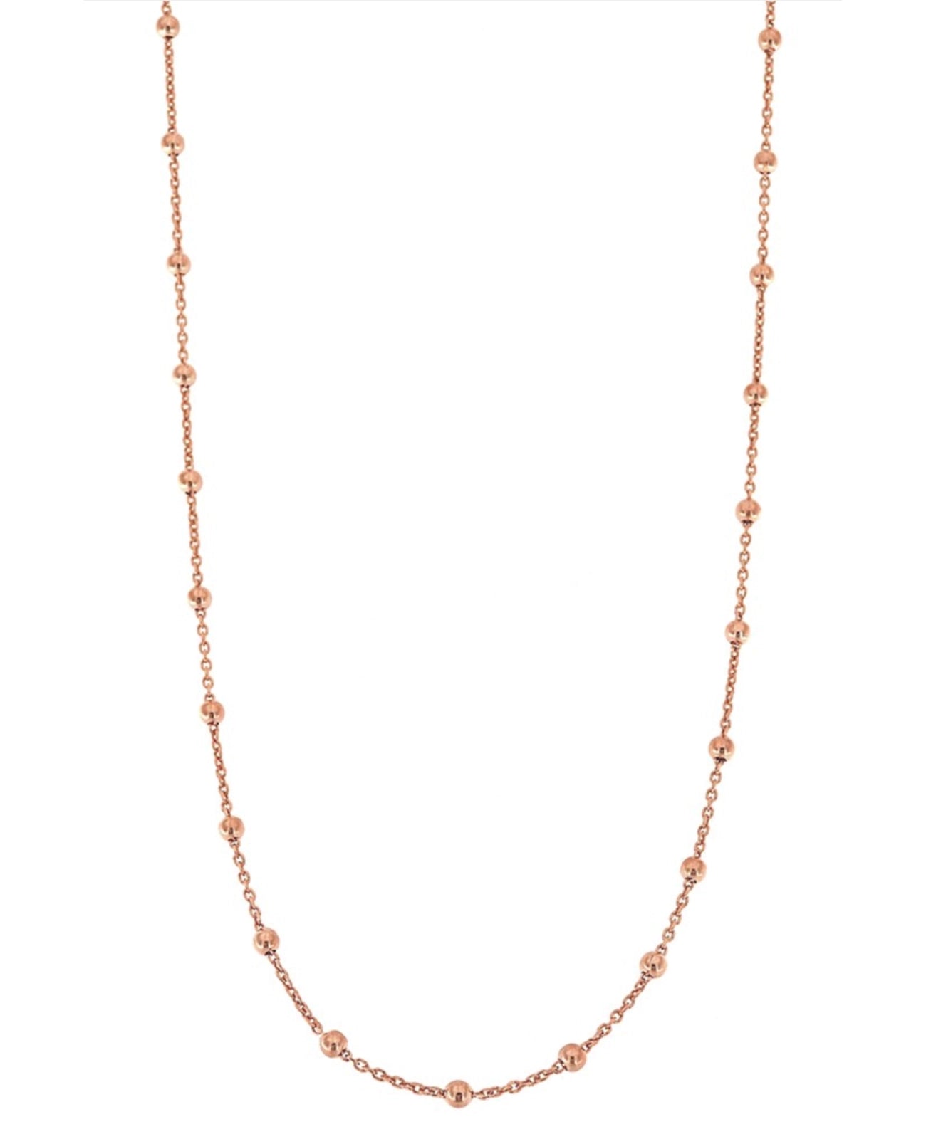 Ankerkette mit Kugeln dazwischen rosegold