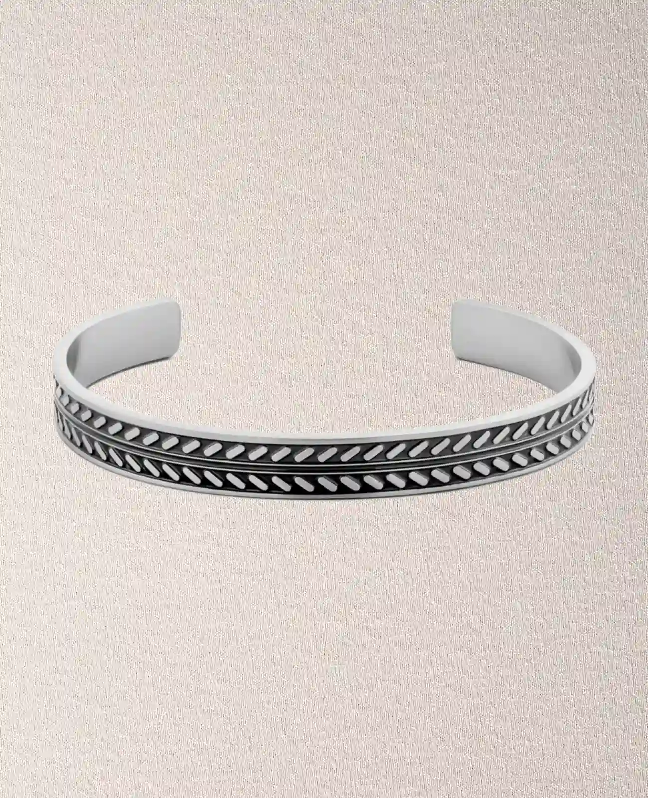 Offene Armspange mir schräg-Musterung