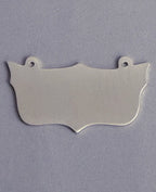 glattes gravurschild in Wappenform