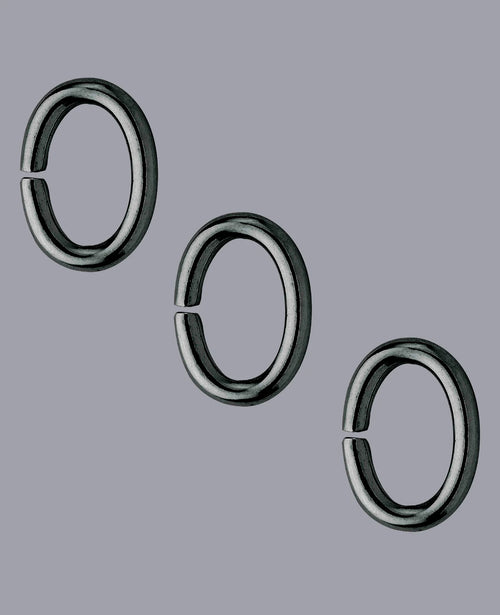 ovale Metall Öse versilbert im 3er pack