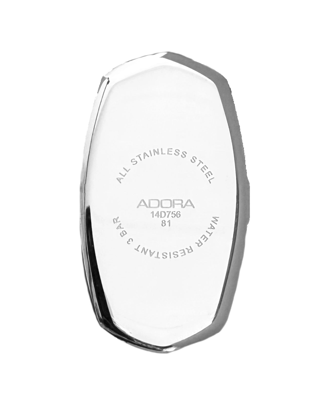 Rechteckiges langes Gehäuse mit geblichen Zifferblatt