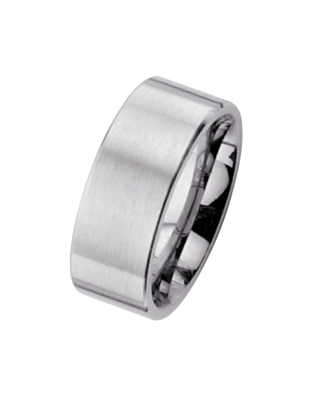 Breiter kantiger mattierter Ring