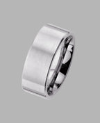 Breiter kantiger mattierter Ring