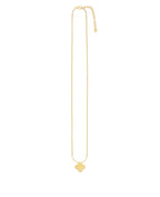 Anketkette mit mittelteil flaches Kleeblatt und karabiner verschluss