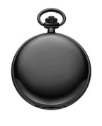 Taschenuhr grau Sprungdeckel mit passender Kette