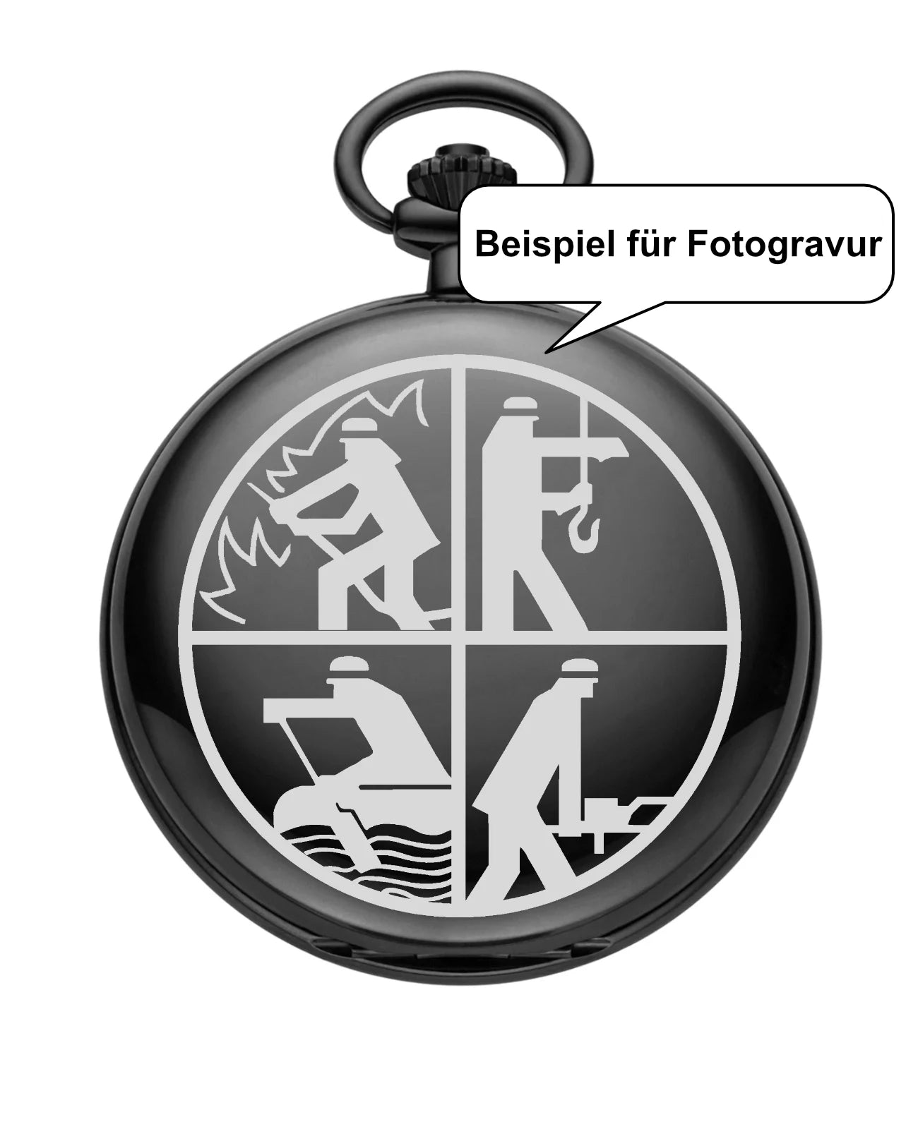 Beispiel für Fotogravur Feuerwehr