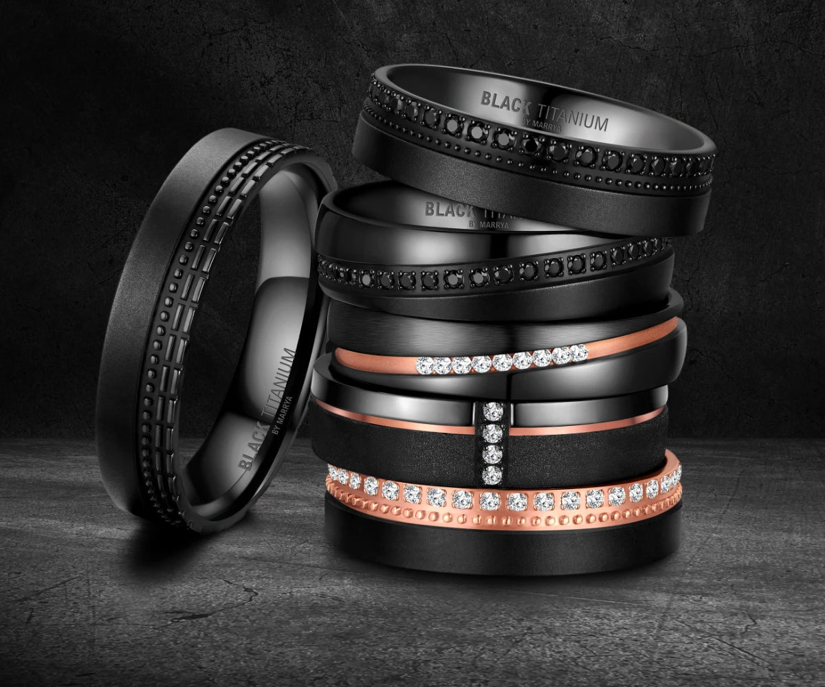 Trauringe Black Titanium Thinschmidt