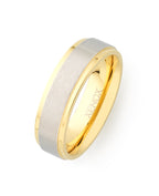 Ring rechts und links abgesetzt goldfarben