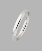 Einfacher glatter gewölbter Ring