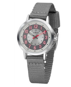 Graues Textilarmband große arabische zahlen