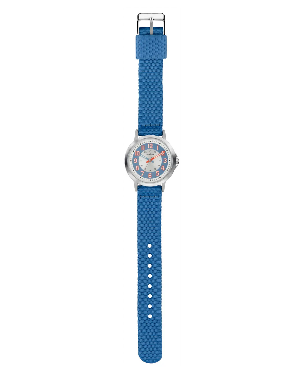 Blaues Textilarmband große arabische zahlen