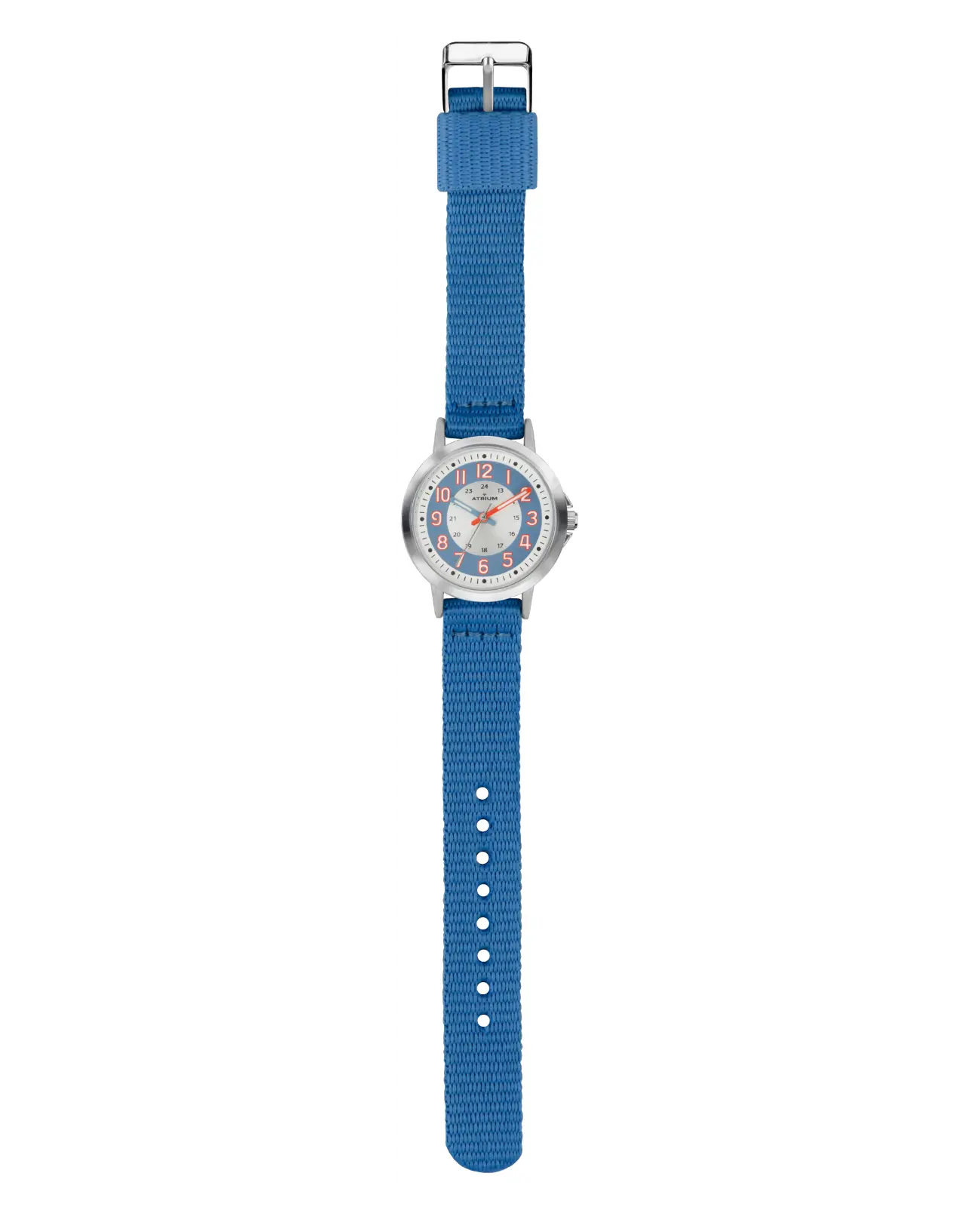 Blaues Textilarmband große arabische zahlen