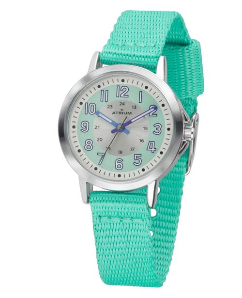 Türkises Textilarmband große arabische zahlen