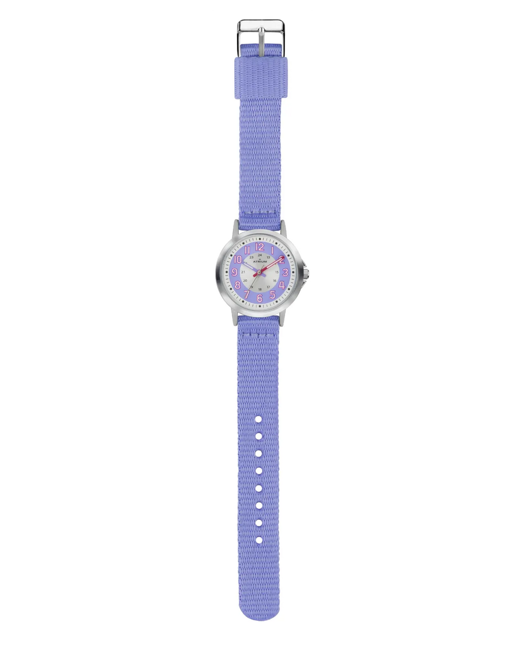 Lila Textilarmband große arabische zahlen