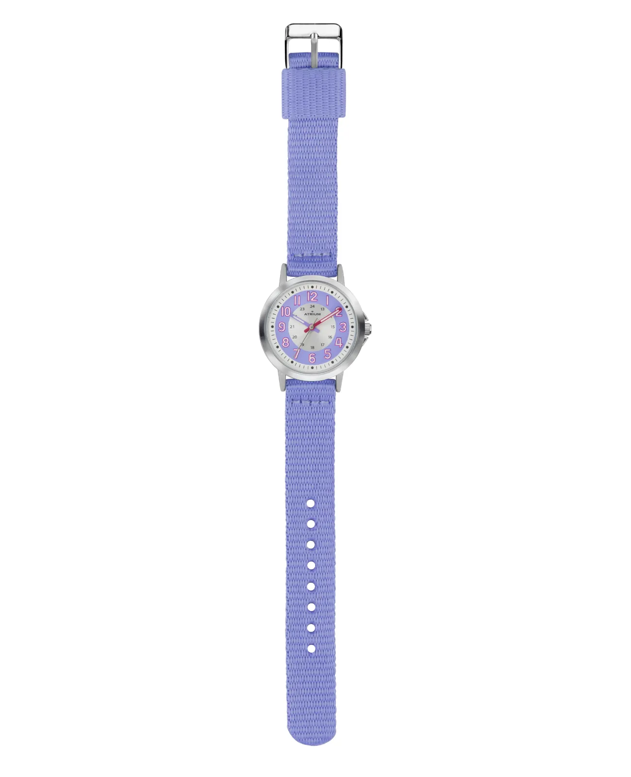 Lila Textilarmband große arabische zahlen