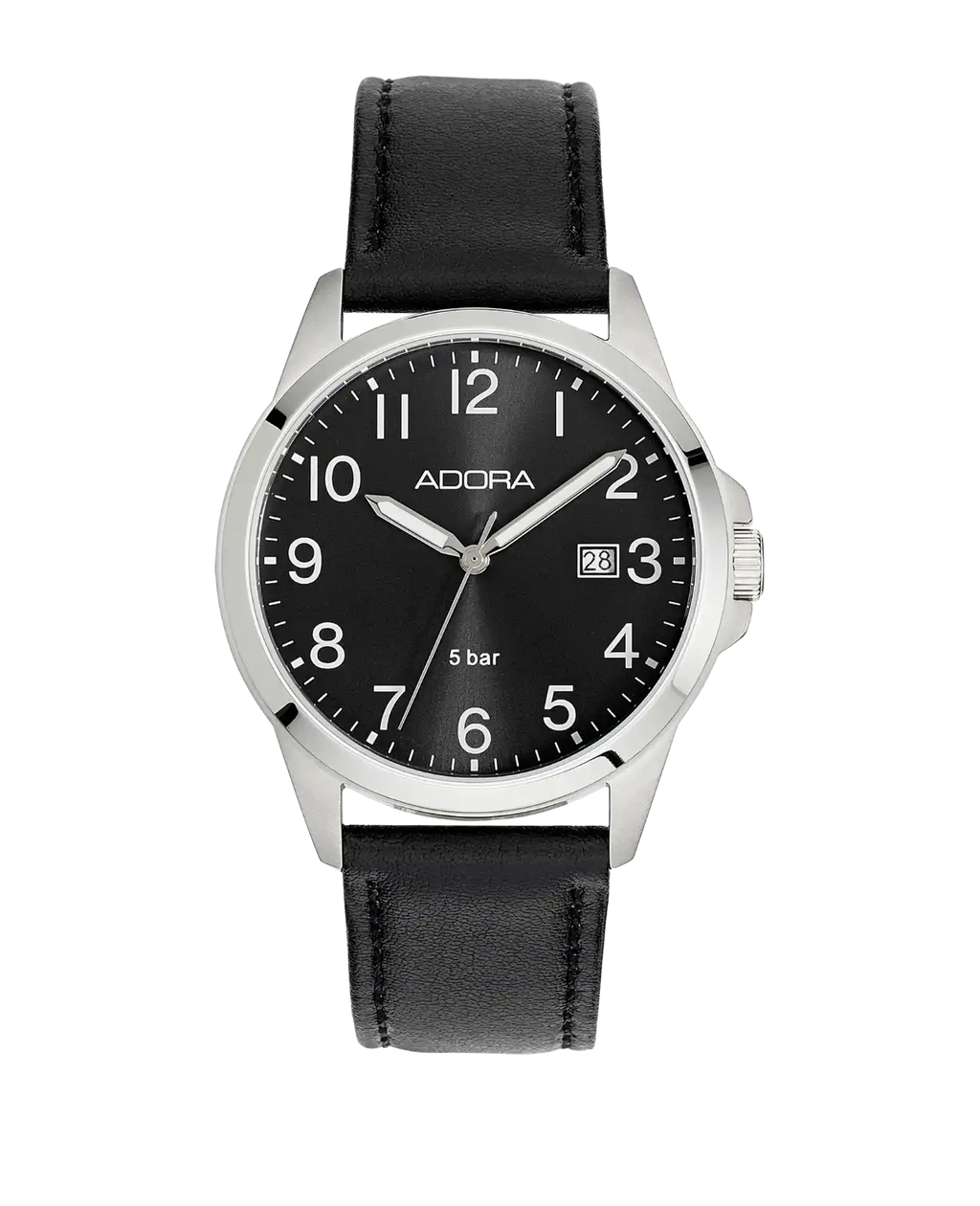 rundes Gehäuse arabische Zahlen