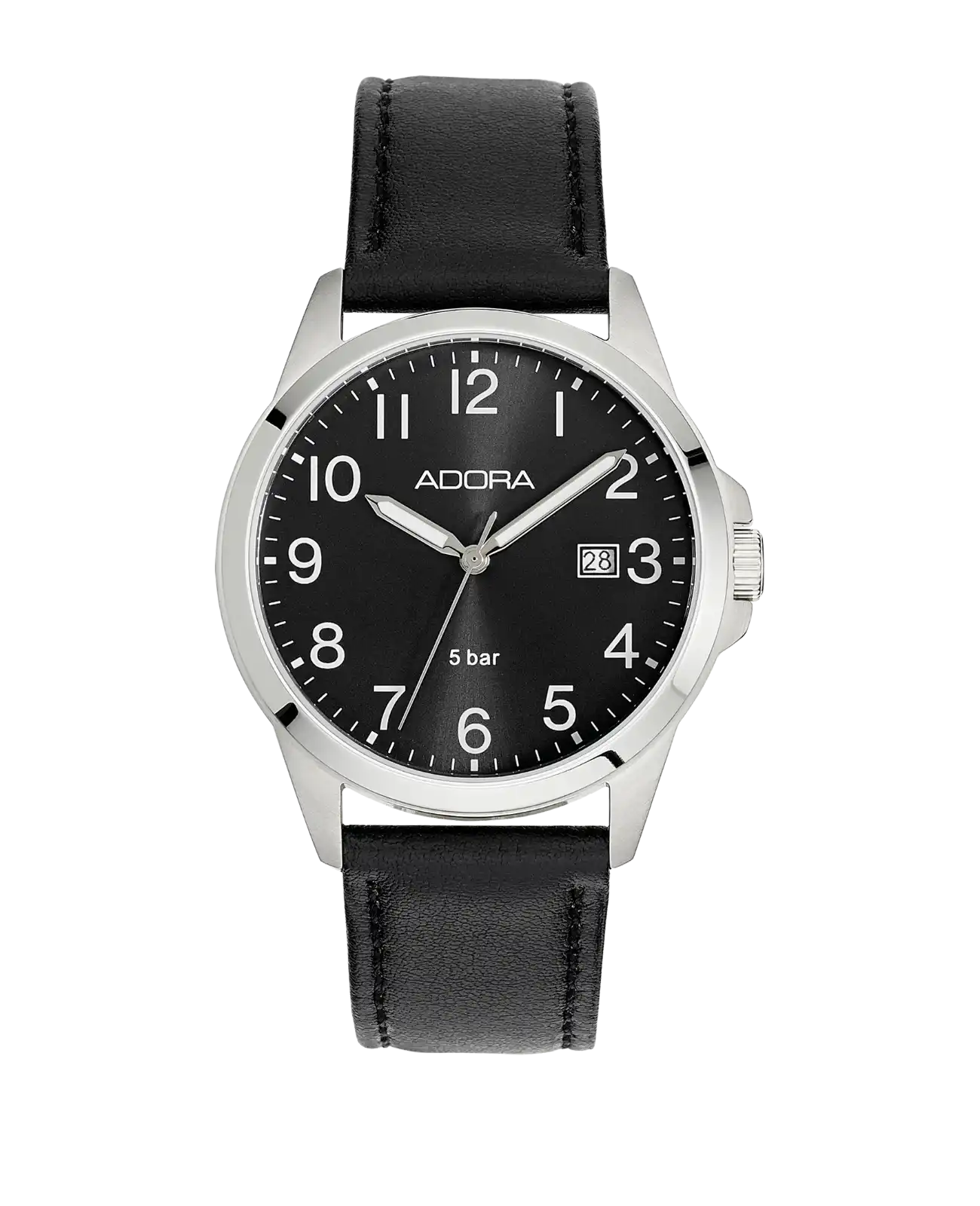 rundes Gehäuse arabische Zahlen