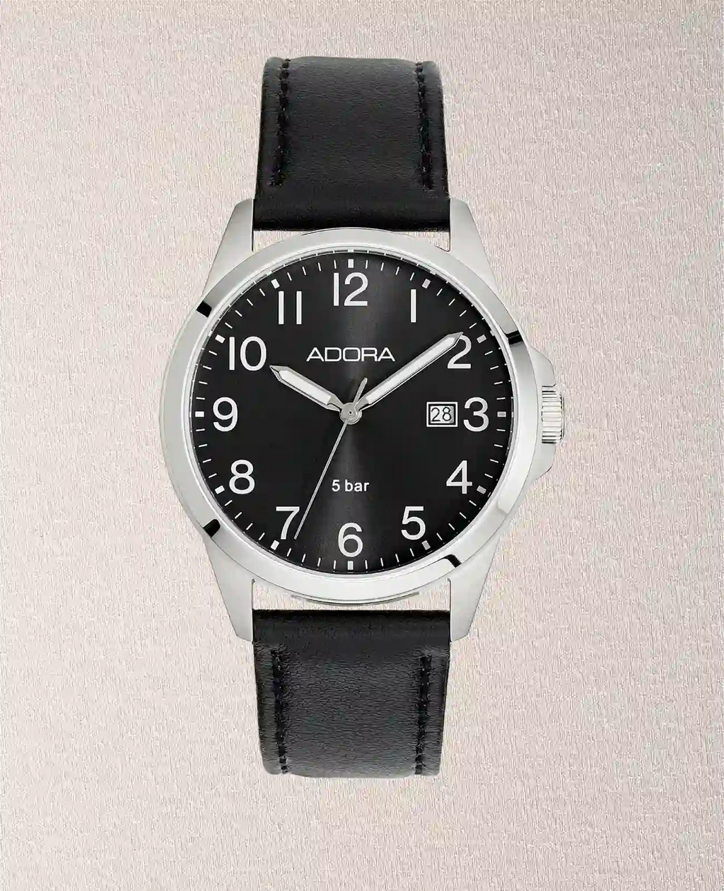 rundes Gehäuse arabische Zahlen