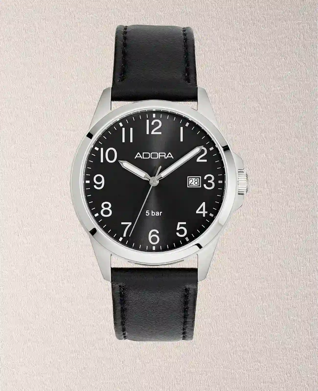 rundes Gehäuse arabische Zahlen