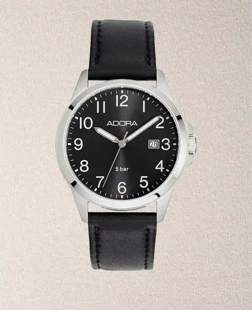 rundes Gehäuse arabische Zahlen