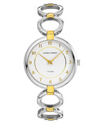 damenuhr mit titanarmband obere glieder offen