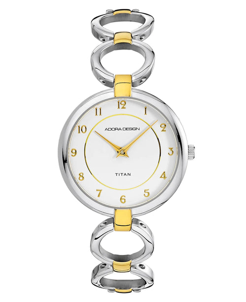 damenuhr mit titanarmband obere glieder offen