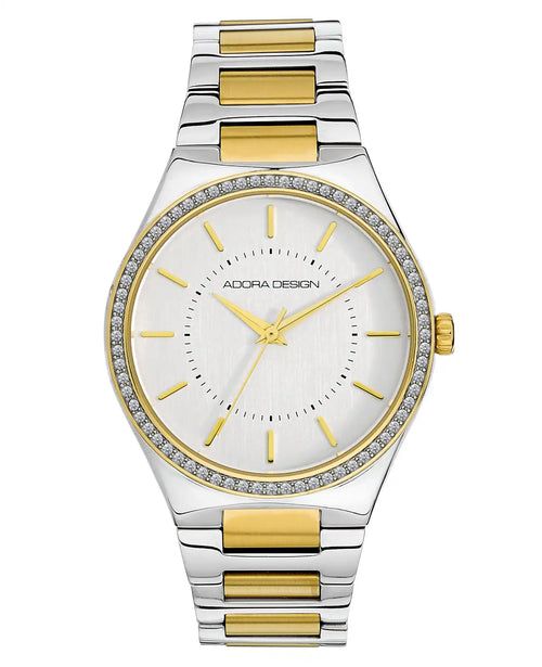 rundes gehäuse Steinkranz zifferblatt mit Balken